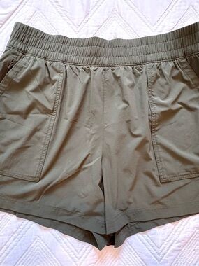 Athleta Olive Athletic Shorts